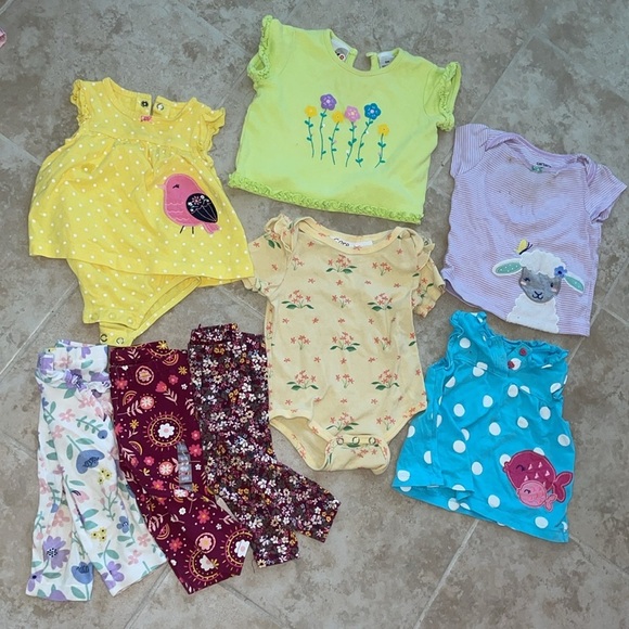 8 Piece Baby Girl Bundle Size 3-6M​ - Picture 2 of 10